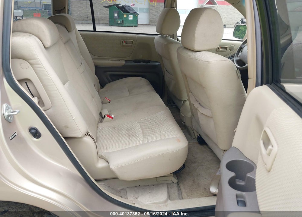 2005 TOYOTA HIGHLANDER V6 VIN: JTEEP21A750085068
