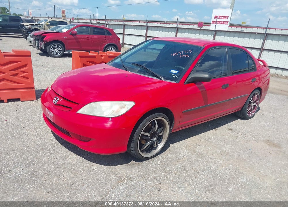 2005 HONDA CIVIC VP VIN: 1HGES16375L021832