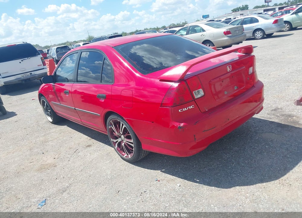 2005 HONDA CIVIC VP VIN: 1HGES16375L021832