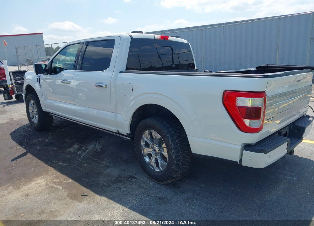 2021 FORD F-150 PLATINUM VIN: 1FTFW1E83MFA36264