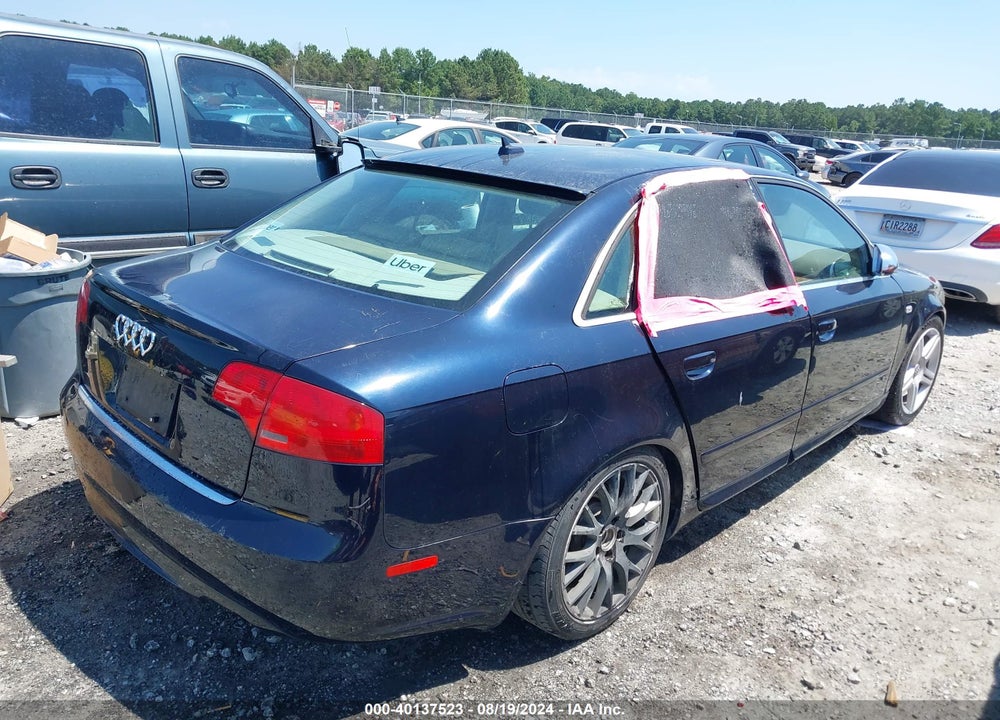 2008 AUDI A4 2.0T/2.0T SPECIAL EDITION VIN: WAUDF78E98A168389