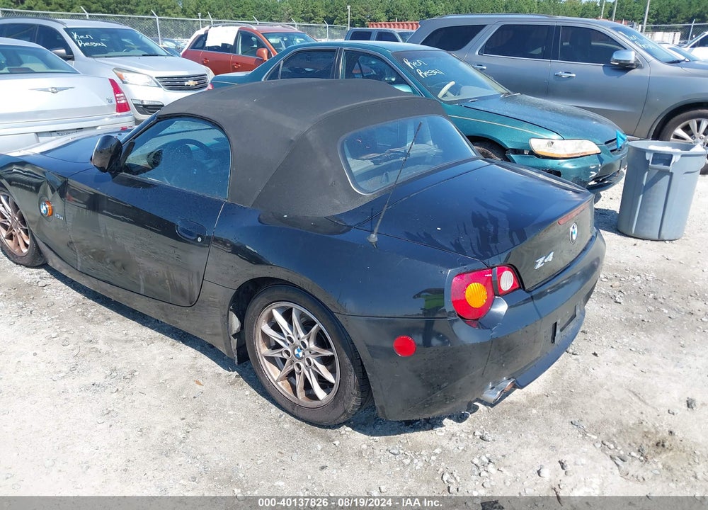 2003 BMW Z4 2.5I VIN: 4USBT33473LR63426