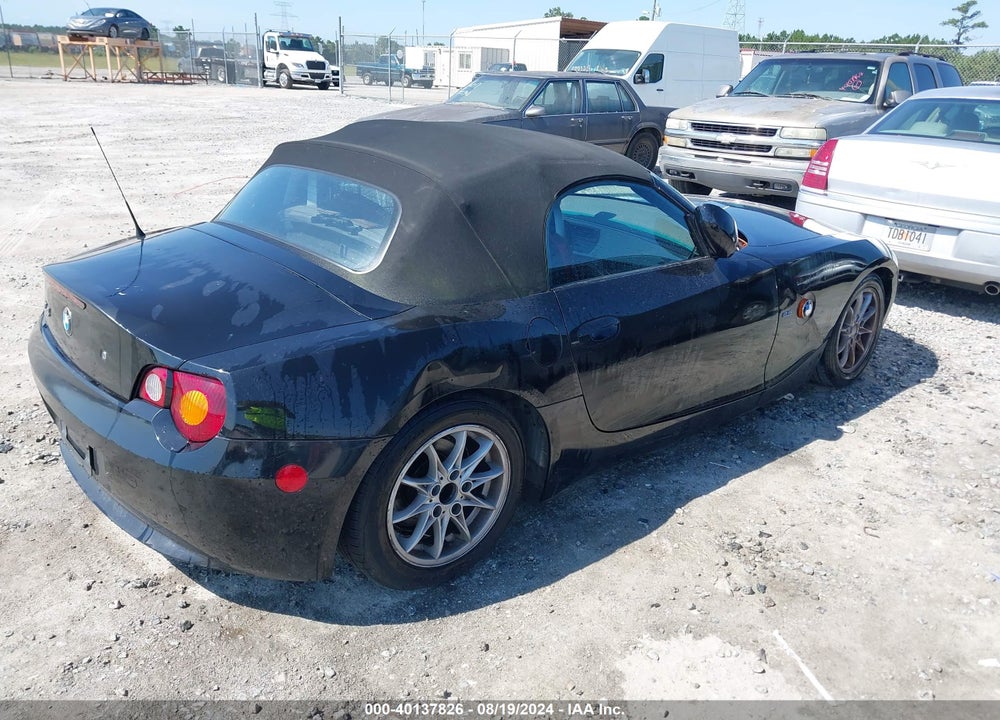 2003 BMW Z4 2.5I VIN: 4USBT33473LR63426