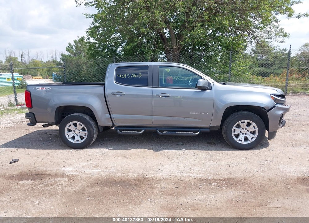 2022 CHEVROLET COLORADO 4WD SHORT BOX LT VIN: 1GCGTCEN5N1134063