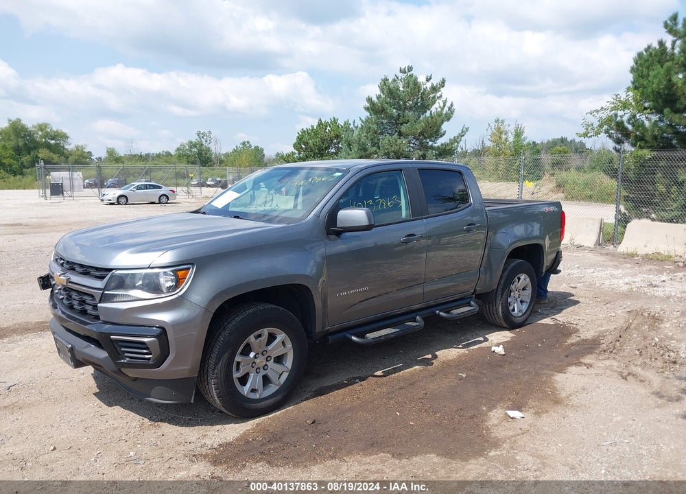 2022 CHEVROLET COLORADO 4WD SHORT BOX LT VIN: 1GCGTCEN5N1134063