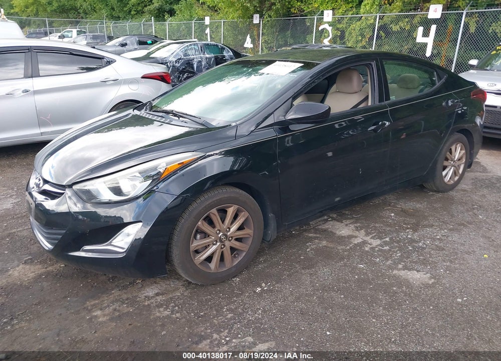 2016 HYUNDAI ELANTRA SE VIN: 5NPDH4AE9GH783635