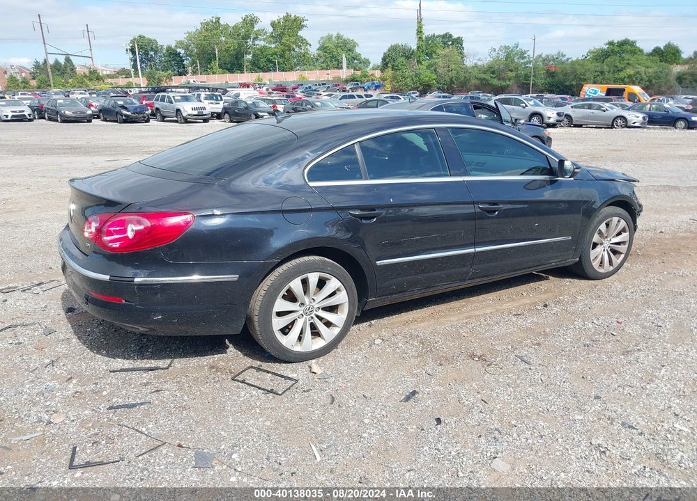 2012 VOLKSWAGEN CC SPORT VIN: WVWMP7AN4CE507586