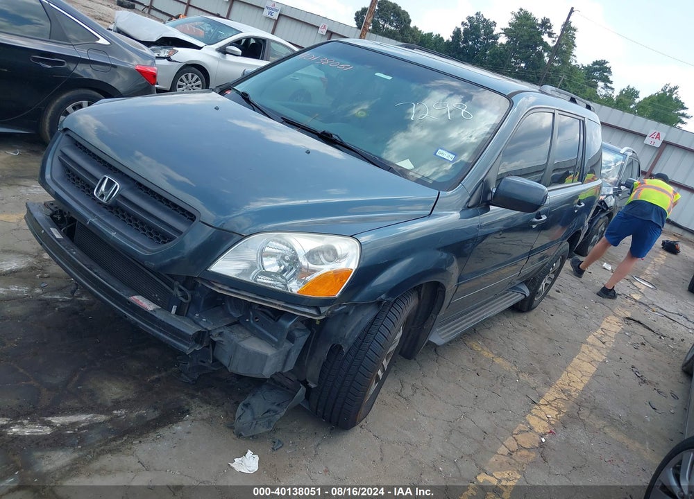 2005 HONDA PILOT EX-L VIN: 5FNYF18665B007298