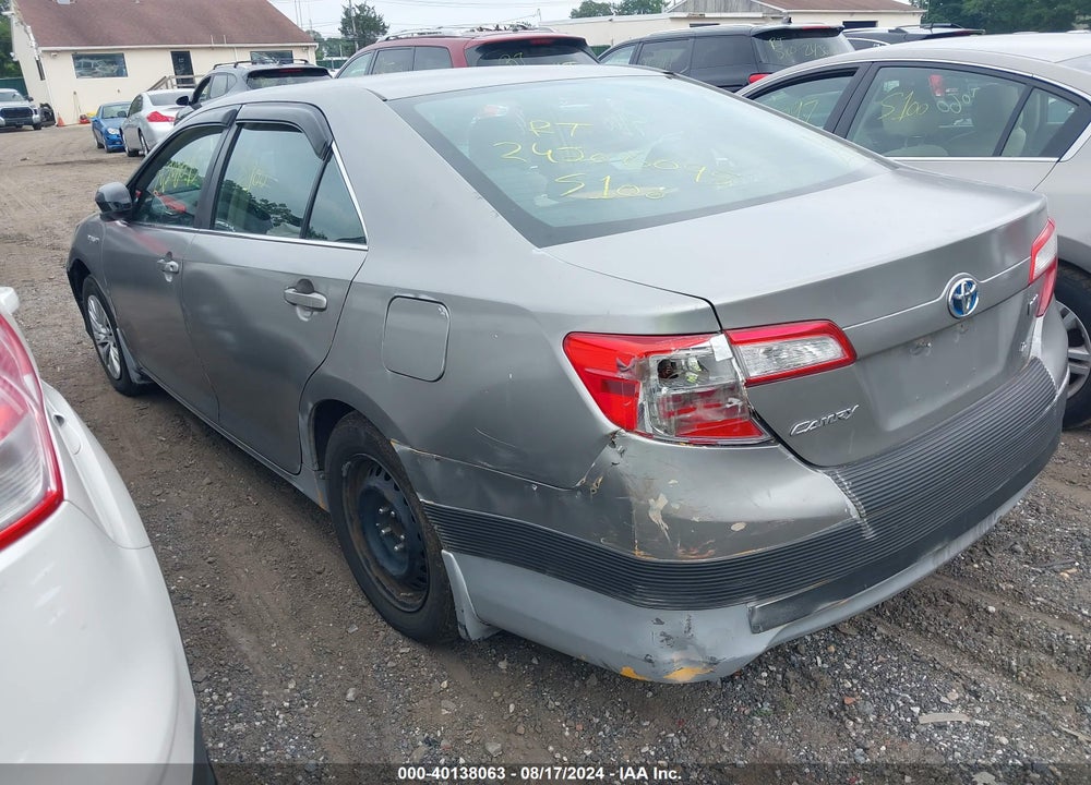 2012 TOYOTA CAMRY HYBRID LE VIN: 4T1BD1FK7CU023599