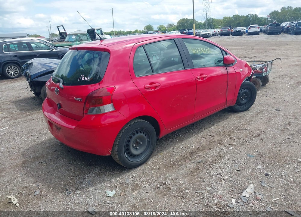 2011 TOYOTA YARIS VIN: JTDKT4K34B5339039