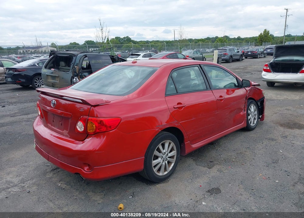 2010 TOYOTA COROLLA S VIN: 2T1BU4EE0AC315221