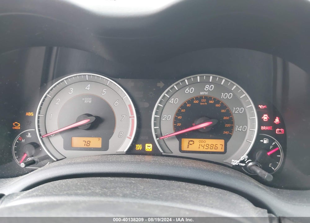 2010 TOYOTA COROLLA S VIN: 2T1BU4EE0AC315221