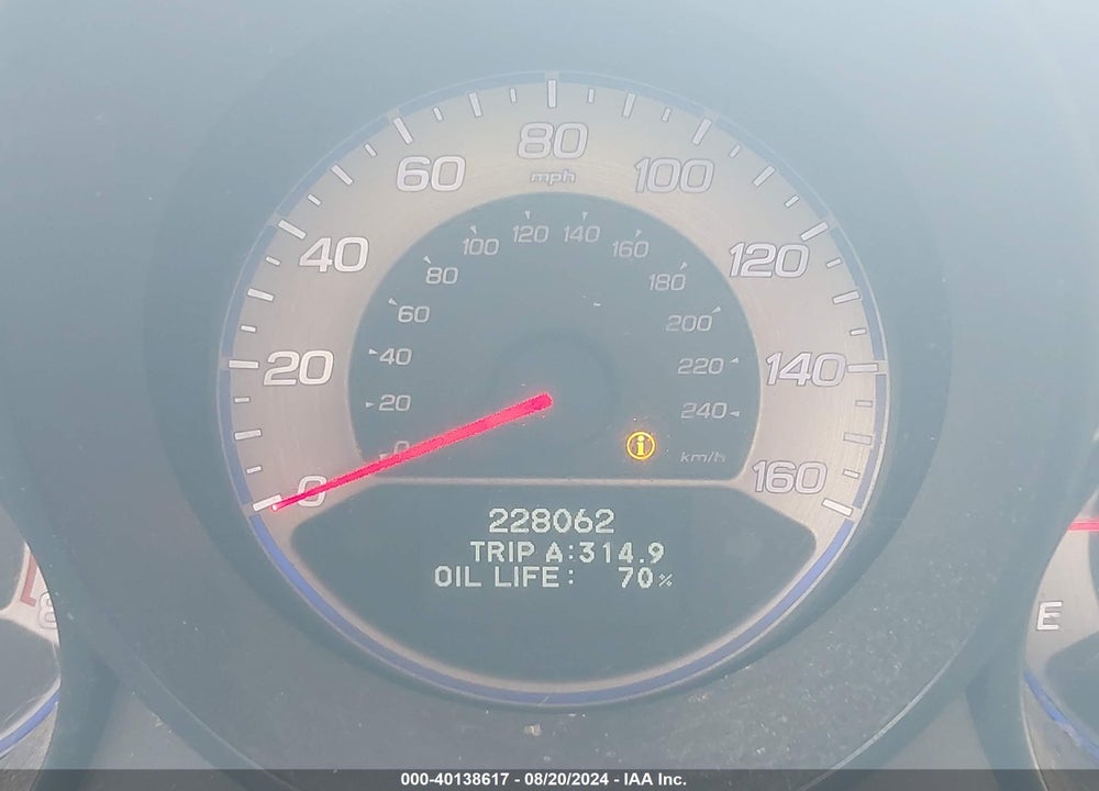 2008 ACURA TL 3.2 VIN: 19UUA66238A040297