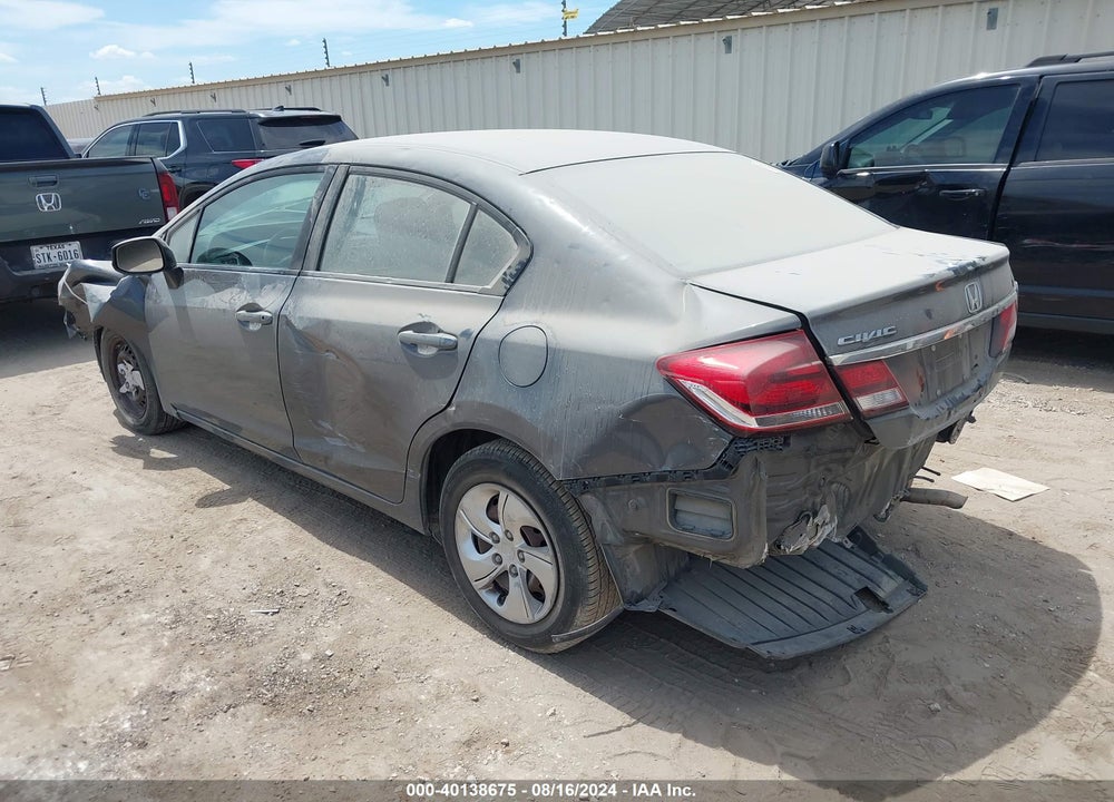 2013 HONDA CIVIC LX VIN: 2HGFB2F54DH544782