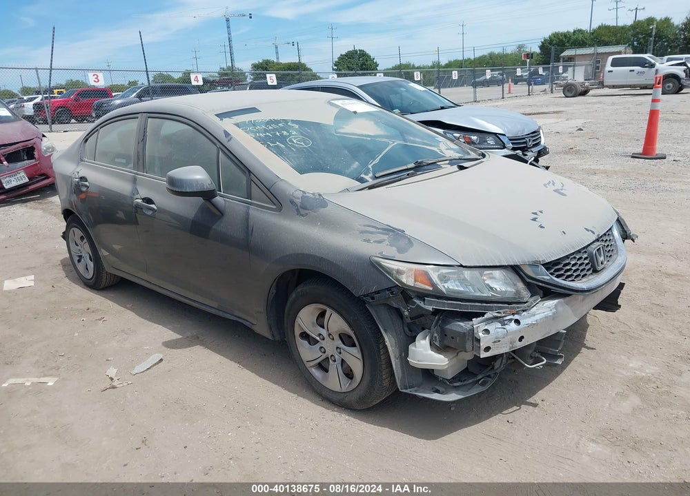 2013 HONDA CIVIC LX VIN: 2HGFB2F54DH544782