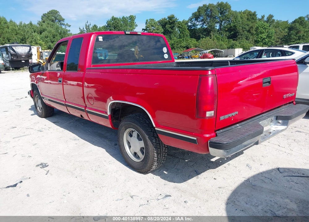 1997 GMC SIERRA 1500 SL WIDESIDE VIN: 2GTEC19M9V1547630