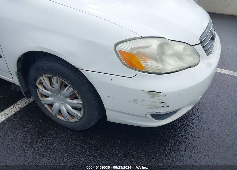 2003 TOYOTA COROLLA CE VIN: JTDBR32E530044119