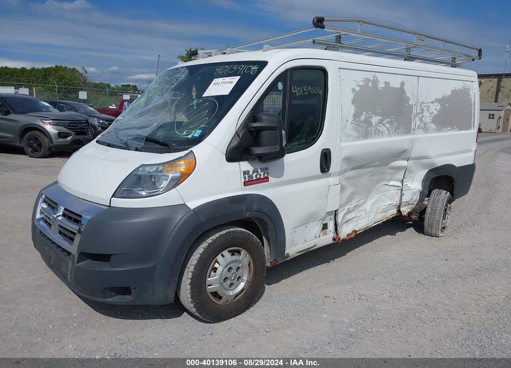 2016 RAM PROMASTER 1500 LOW ROOF VIN: 3C6TRVAG6GE117943