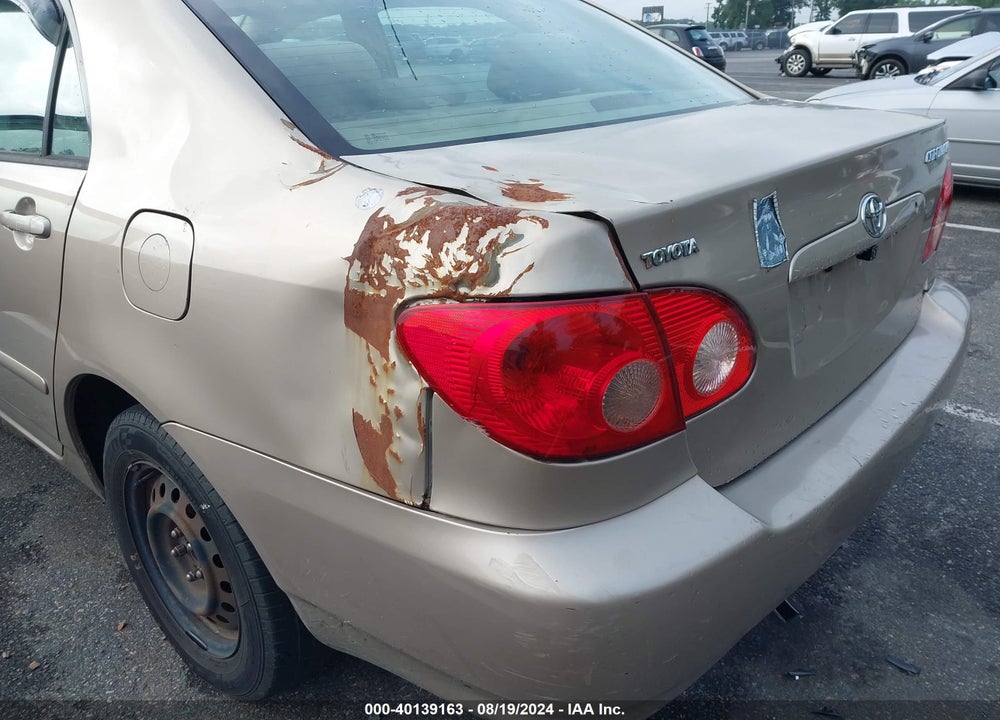 2005 TOYOTA COROLLA LE VIN: 2T1BR32E05C480272