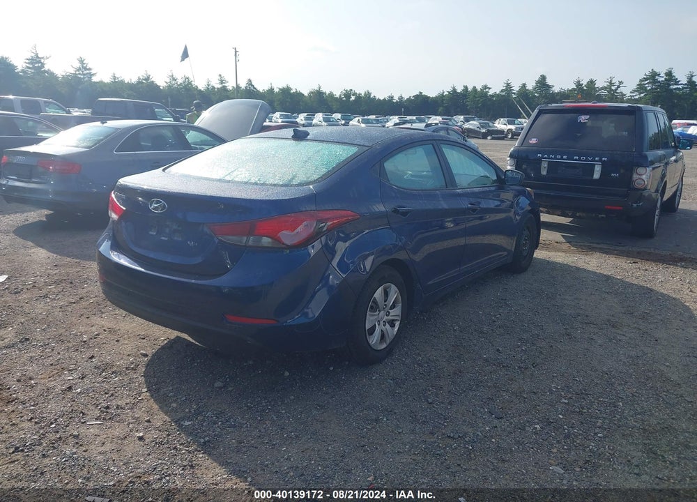 2016 HYUNDAI ELANTRA SE VIN: 5NPDH4AE5GH734545