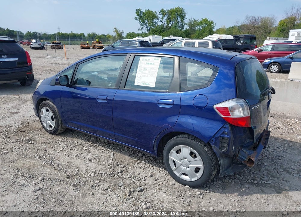2012 HONDA FIT VIN: JHMGE8G37CC010704