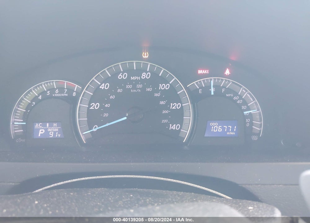 2012 TOYOTA CAMRY SE VIN: 4T1BF1FK6CU014452