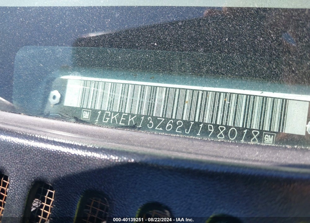 2002 GMC YUKON SLE/SLT VIN: 1GKEK13Z62J198018