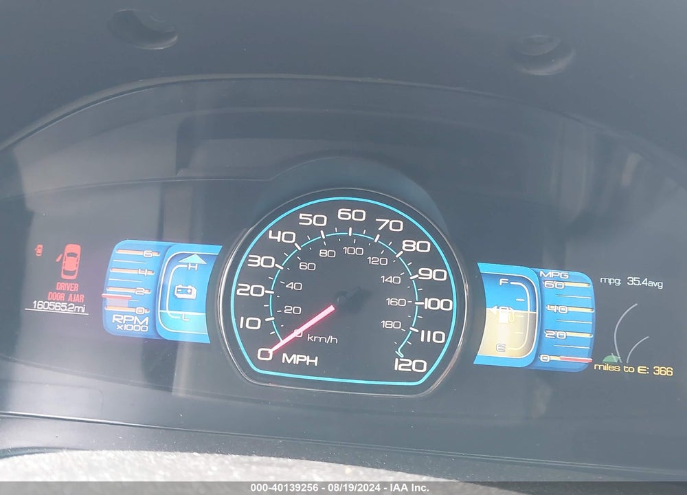 2011 FORD FUSION HYBRID VIN: 3FADP0L35BR316473