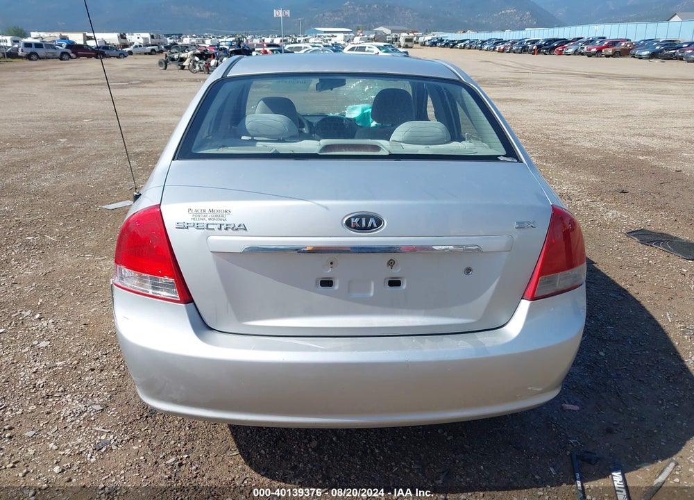 2009 KIA SPECTRA EX VIN: KNAFE221X95621143