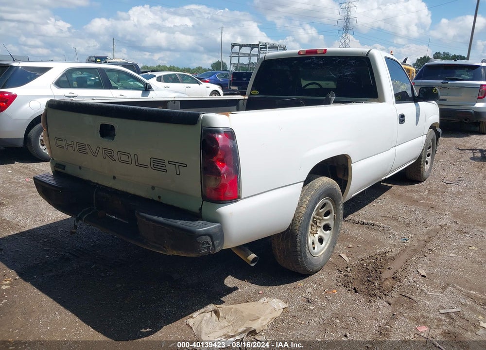 2006 CHEVROLET SILVERADO 1500 WORK TRUCK VIN: 1GCEC14XX6Z147067