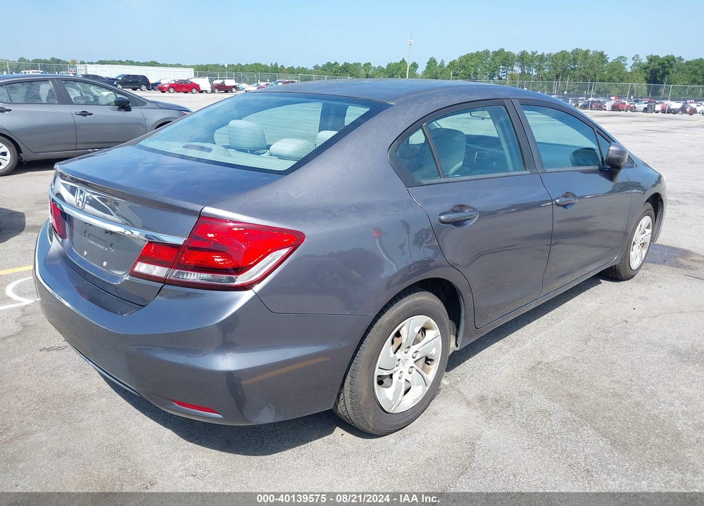 2014 HONDA CIVIC LX VIN: 19XFB2F54EE048747