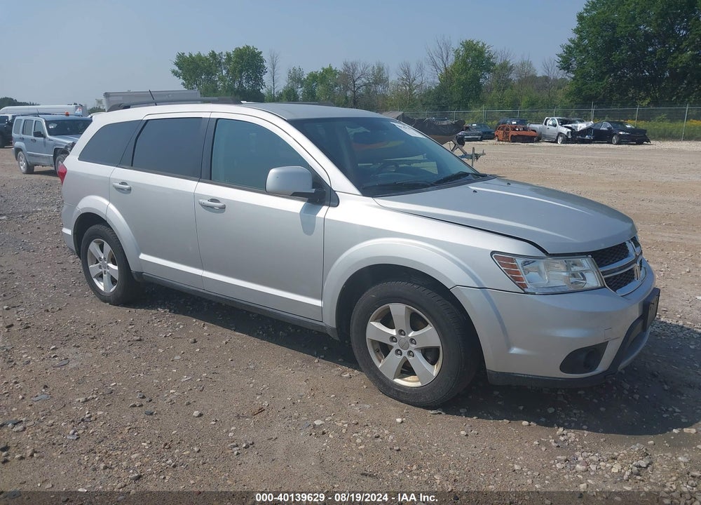 2012 DODGE JOURNEY SXT VIN: 3C4PDCBG9CT245854