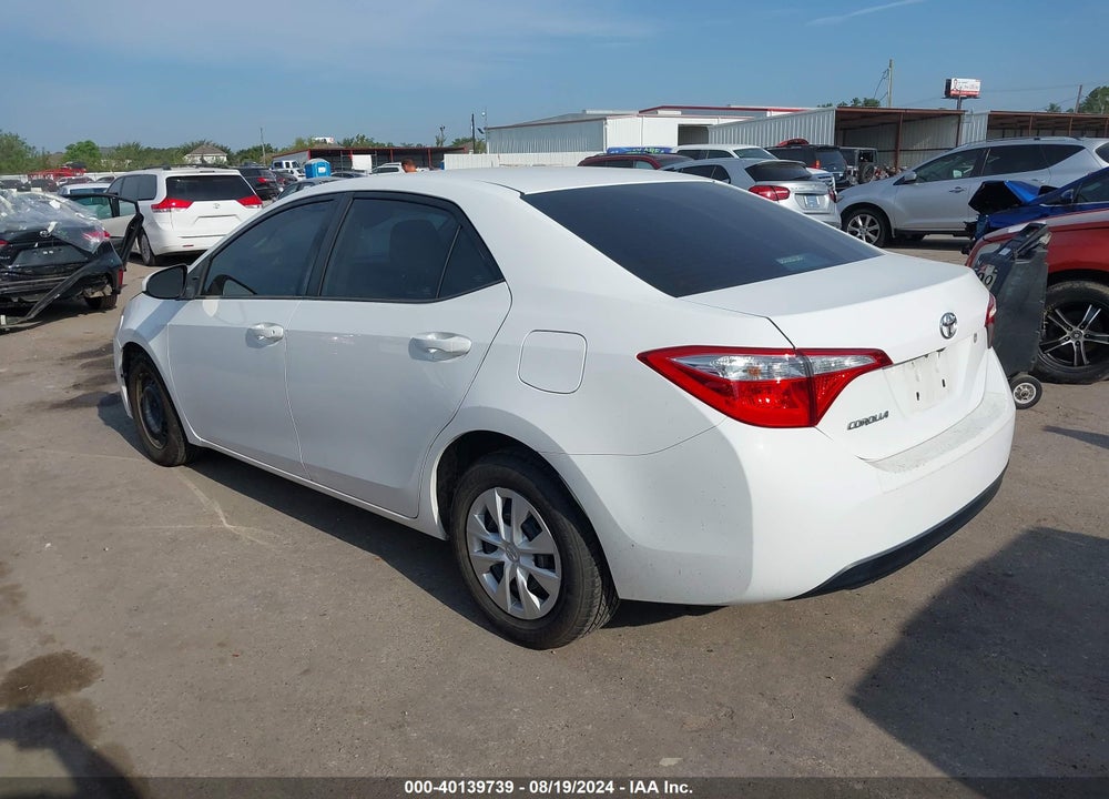 2016 TOYOTA COROLLA L VIN: 2T1BURHE4GC628421