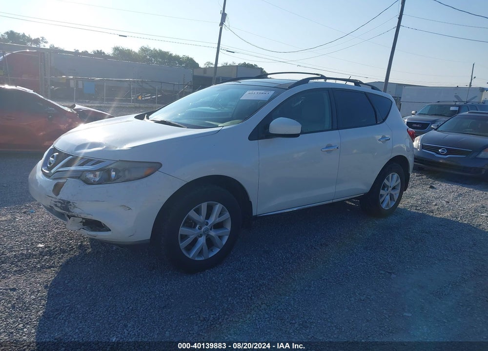 2012 NISSAN MURANO SL VIN: JN8AZ1MU5CW115907