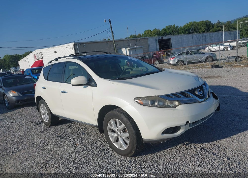 2012 NISSAN MURANO SL VIN: JN8AZ1MU5CW115907
