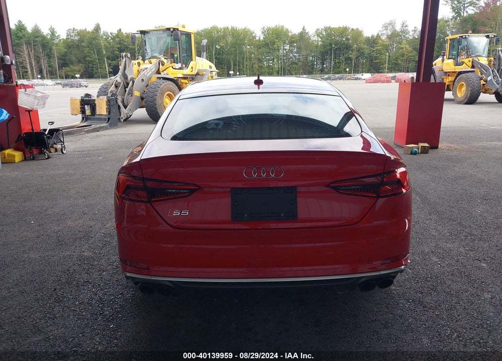 2018 AUDI S5 3.0T PREMIUM PLUS VIN: WAUC4CF59JA005440