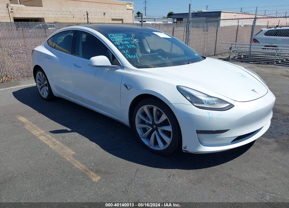2018 TESLA MODEL 3 LONG RANGE/PERFORMANCE VIN: 5YJ3E1EB6JF067719