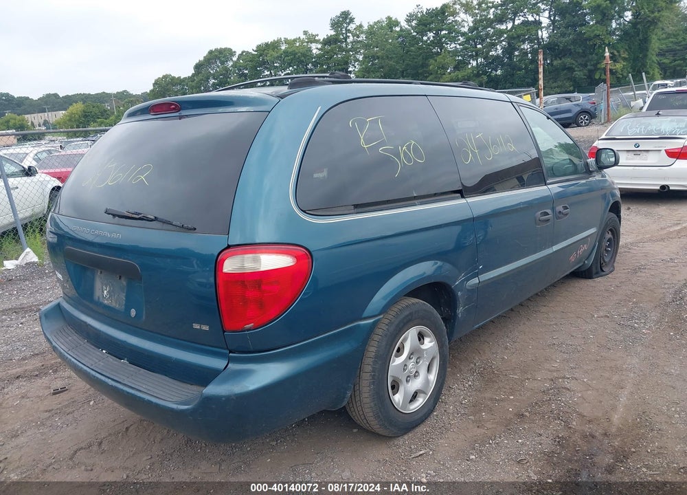2002 DODGE GRAND CARAVAN SE VIN: 1B4GP24392B667132