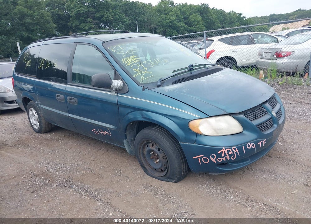 2002 DODGE GRAND CARAVAN SE VIN: 1B4GP24392B667132