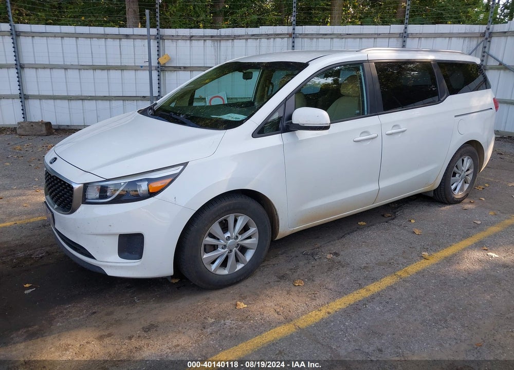 2016 KIA SEDONA LX VIN: KNDMB5C17G6191159