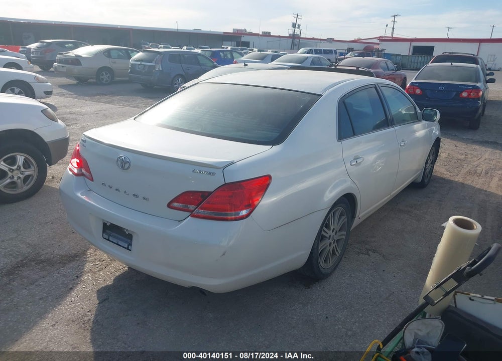 2007 TOYOTA AVALON LIMITED VIN: 4T1BK36B07U235770