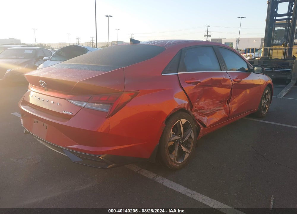 2022 HYUNDAI ELANTRA LIMITED VIN: KMHLP4AG6NU224350