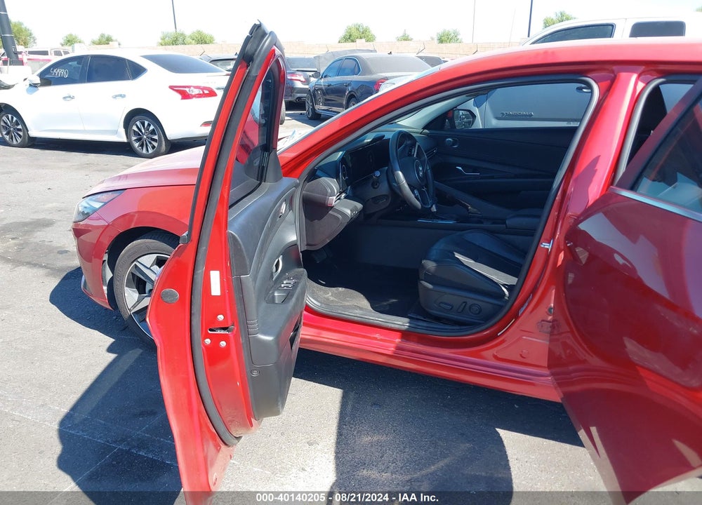2022 HYUNDAI ELANTRA LIMITED VIN: KMHLP4AG6NU224350