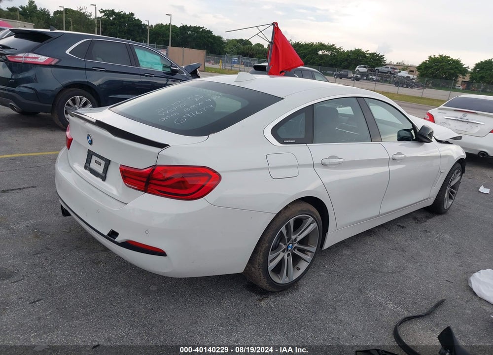 2018 BMW 430I GRAN COUPE XDRIVE VIN: WBA4J3C51JBG91679