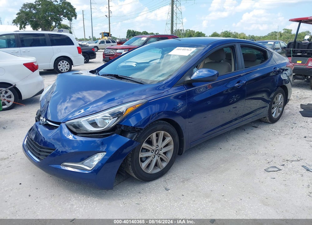 2016 HYUNDAI ELANTRA SE VIN: 5NPDH4AE7GH659671