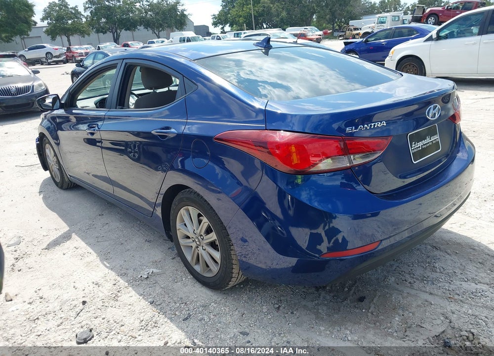 2016 HYUNDAI ELANTRA SE VIN: 5NPDH4AE7GH659671
