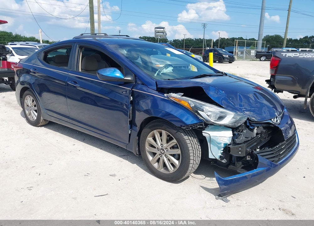 2016 HYUNDAI ELANTRA SE VIN: 5NPDH4AE7GH659671