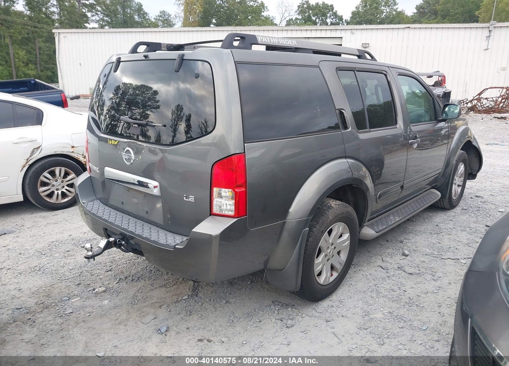 2005 NISSAN PATHFINDER LE VIN: 5N1AR18U15C710727