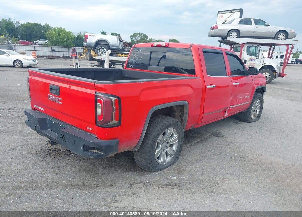 2016 GMC SIERRA 1500 SLT VIN: 3GTU2NEC9GG339728