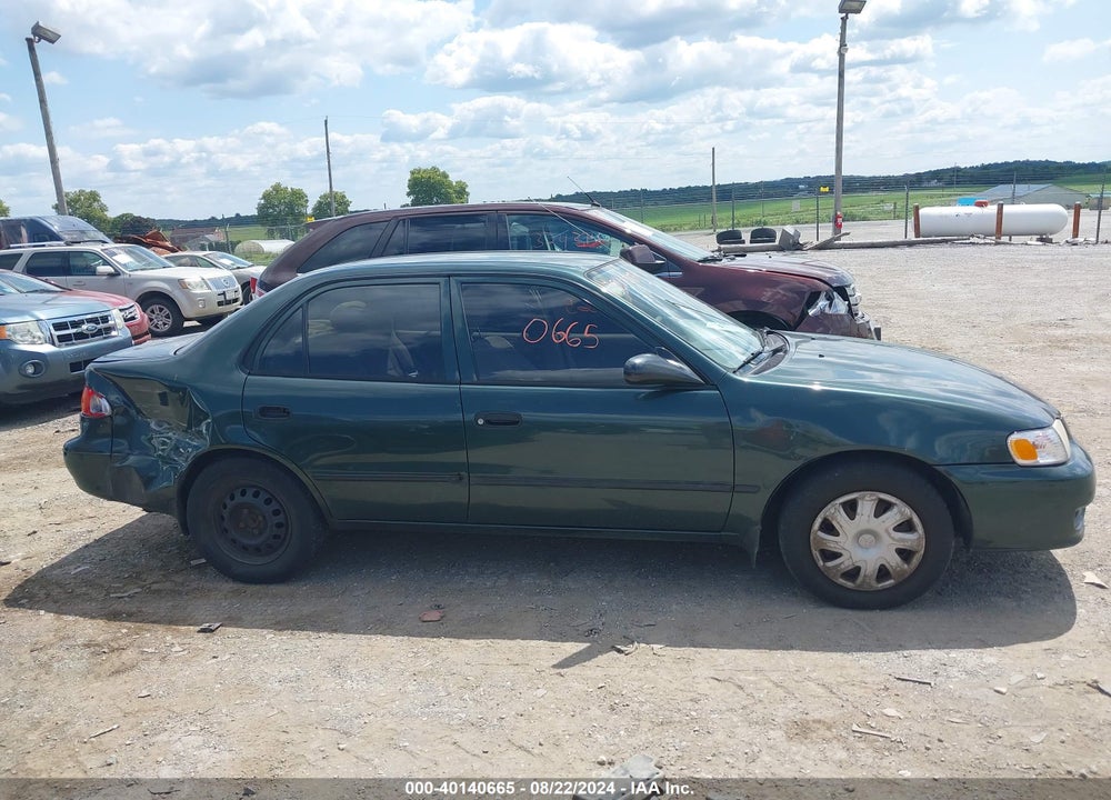 2001 TOYOTA COROLLA VIN: 2T1BR12E11C414022